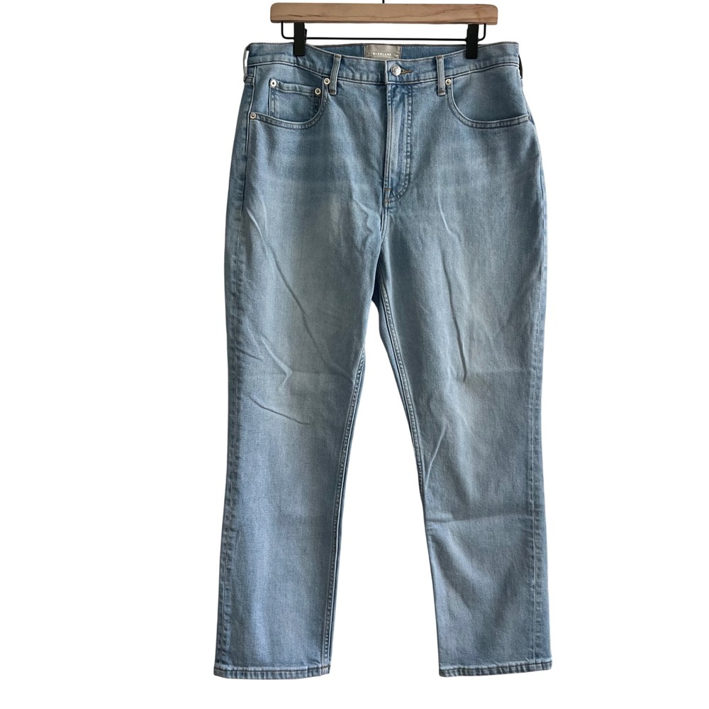 Everlane The Original Cheeky Jean Women's Size 32 Straight Light Wash Organic